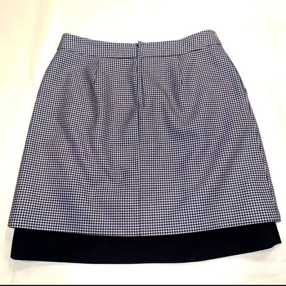 VINCE CAMUTO BLACK AND WHITE PLEATED HOUNDSTOOTH SKIRT PLUS SIZE 14 - Picture 2 of 6